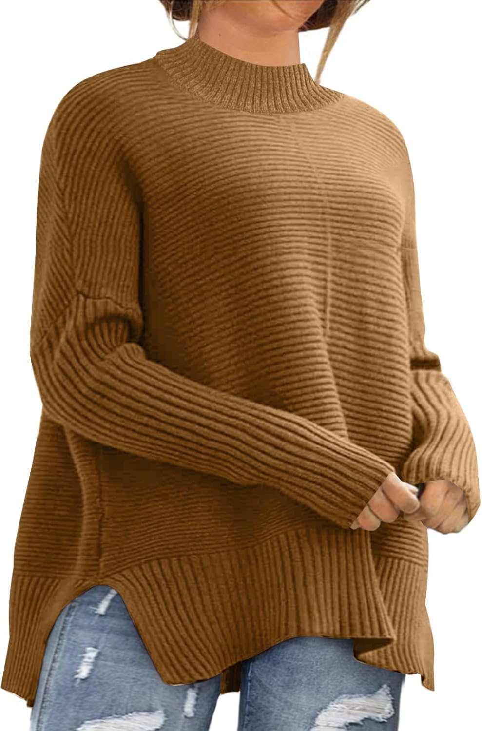 Eytino Womens Plus Size Sweaters for Casual Oversized Style