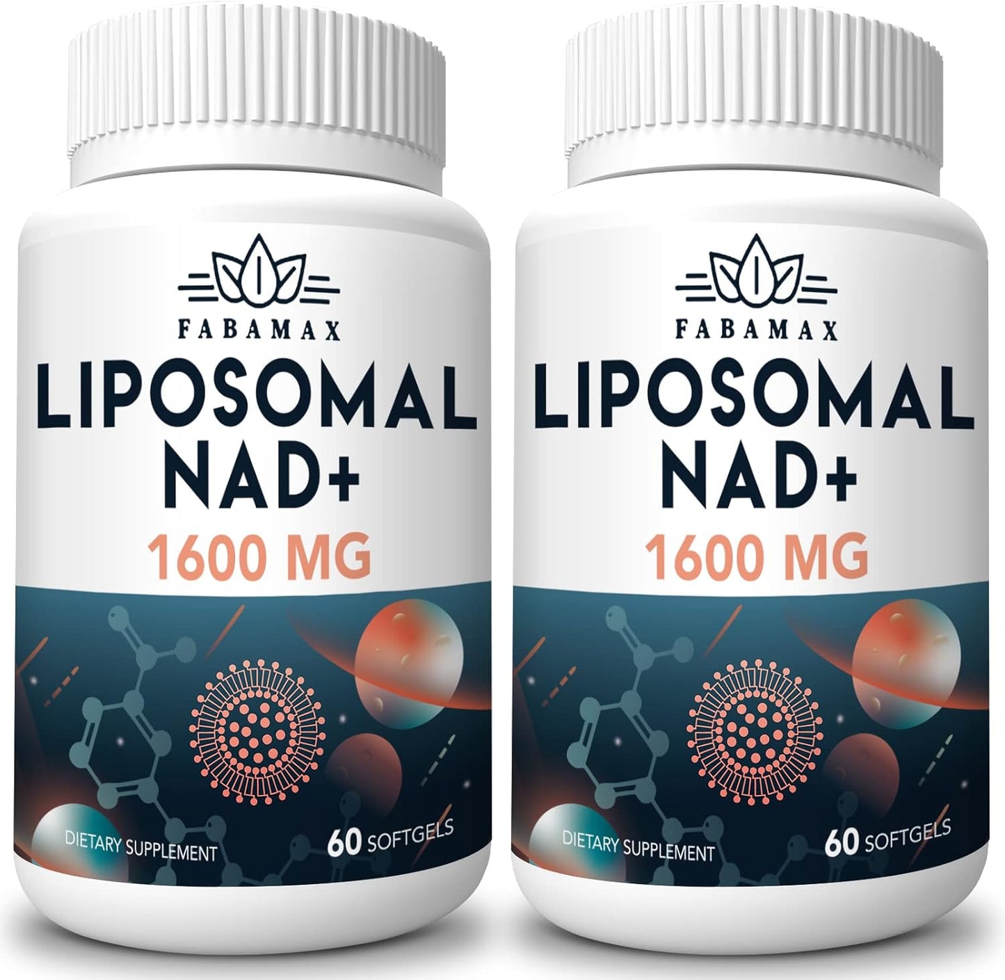 Liposomal NAD Supplement for Energy and Longevity - 1600 mg
