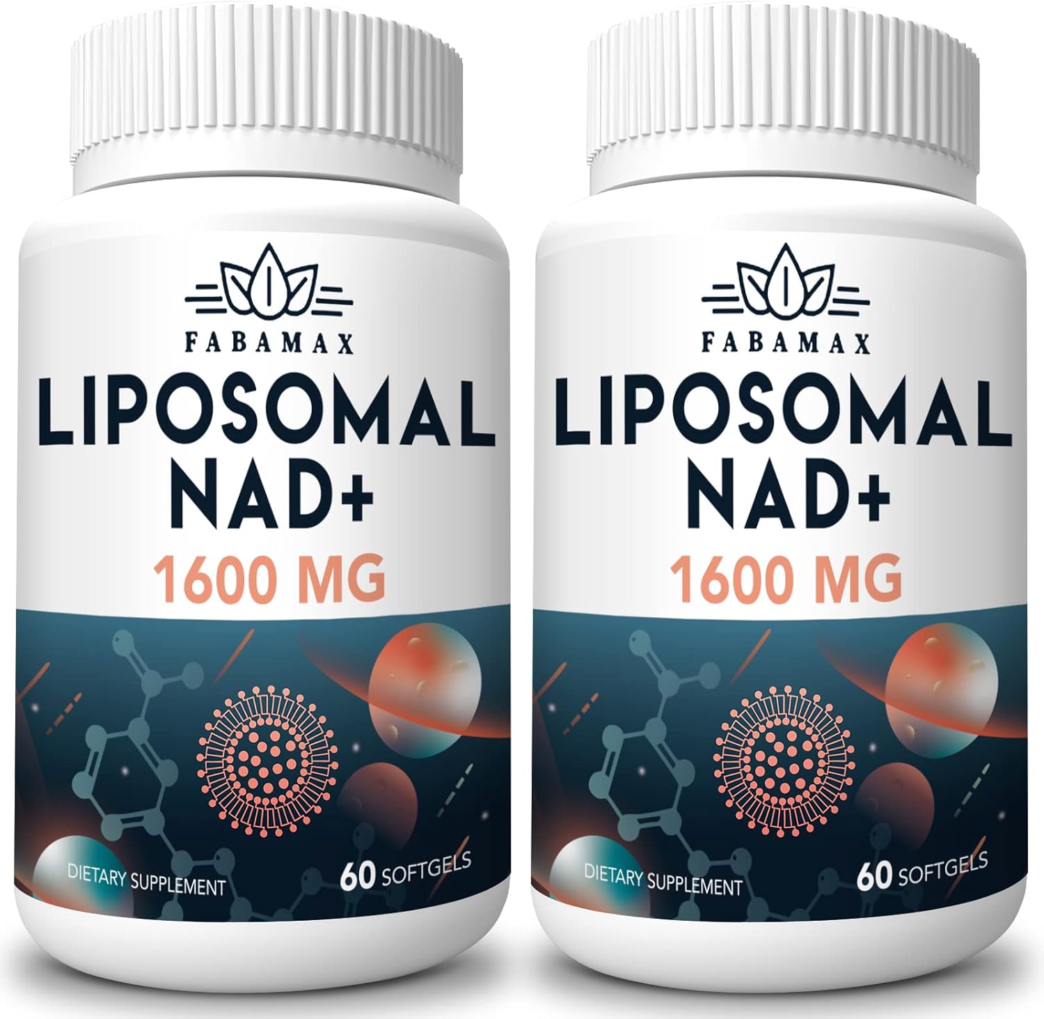Liposomal NAD Supplement for Energy and Longevity - 1600 mg