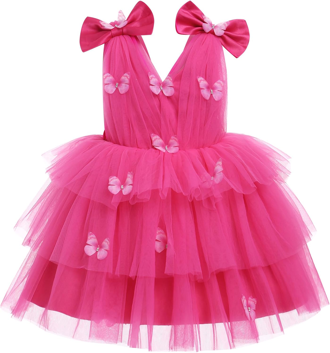 Toddler Girls Butterfly Birthday Dress for Special Occasions