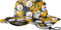 NFL Team Logo Floral Outdoor Sun Boonie Hat for Fans - Polyester