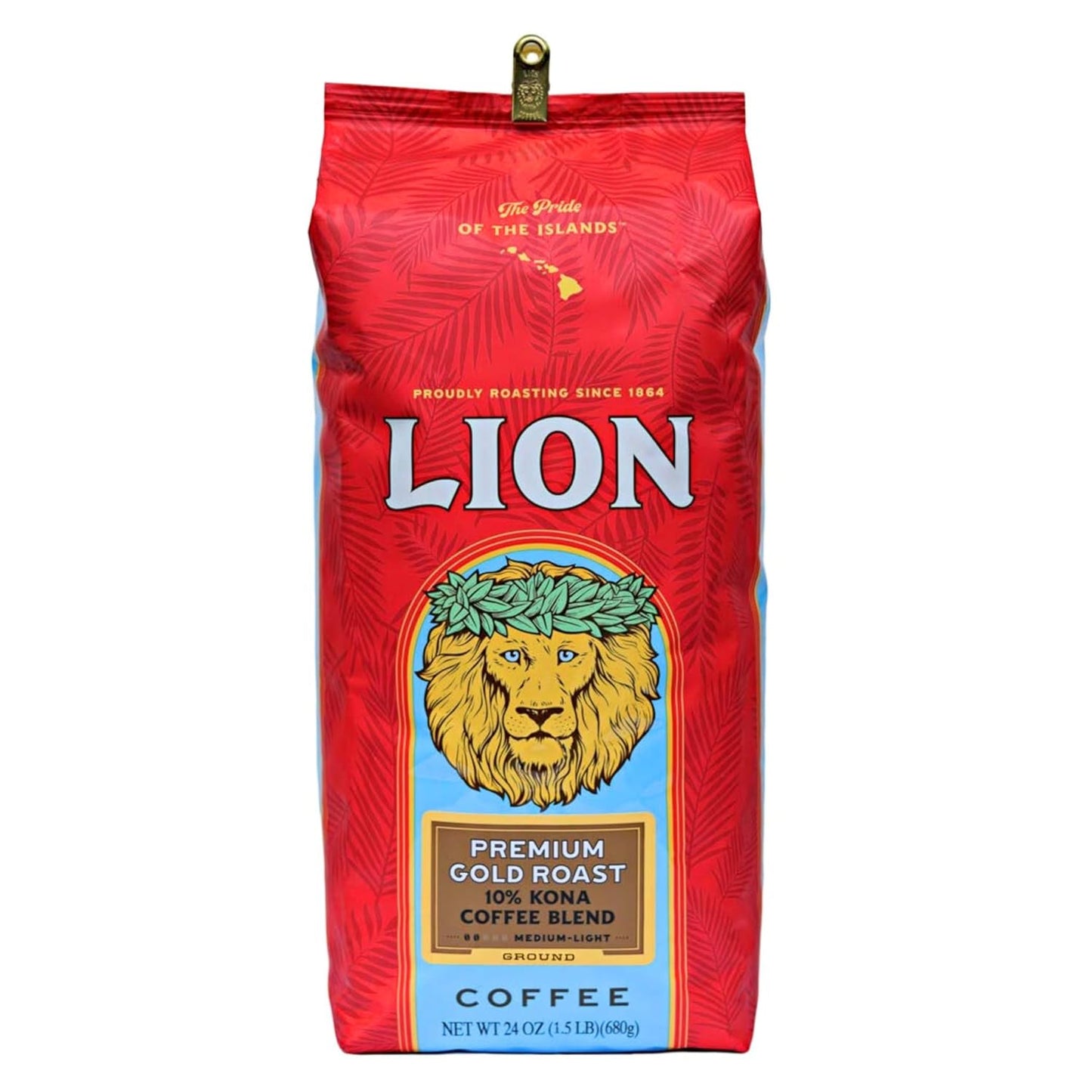 Lion Coffee Premium Gold Roast - 10% Kona Coffee Blend