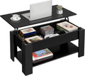 Yaheetech Wooden Lift Top Coffee Table with Hidden Storage