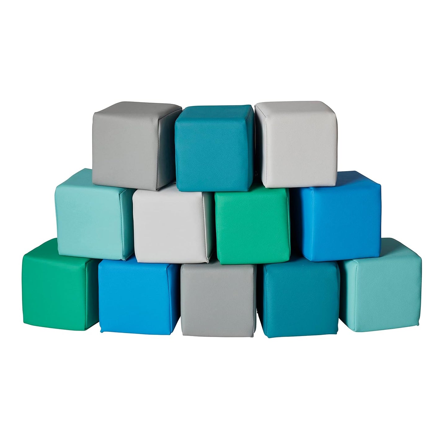 ECR4Kids SoftZone Patchwork Toddler Building Blocks for Fun Learning