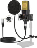 XLR Podcast Microphone Professional Cardioid Studio C414 Review