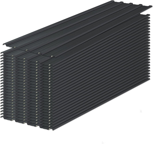 Roof Panels 15 pcs Galvanized Steel for Outdoor Garden Use