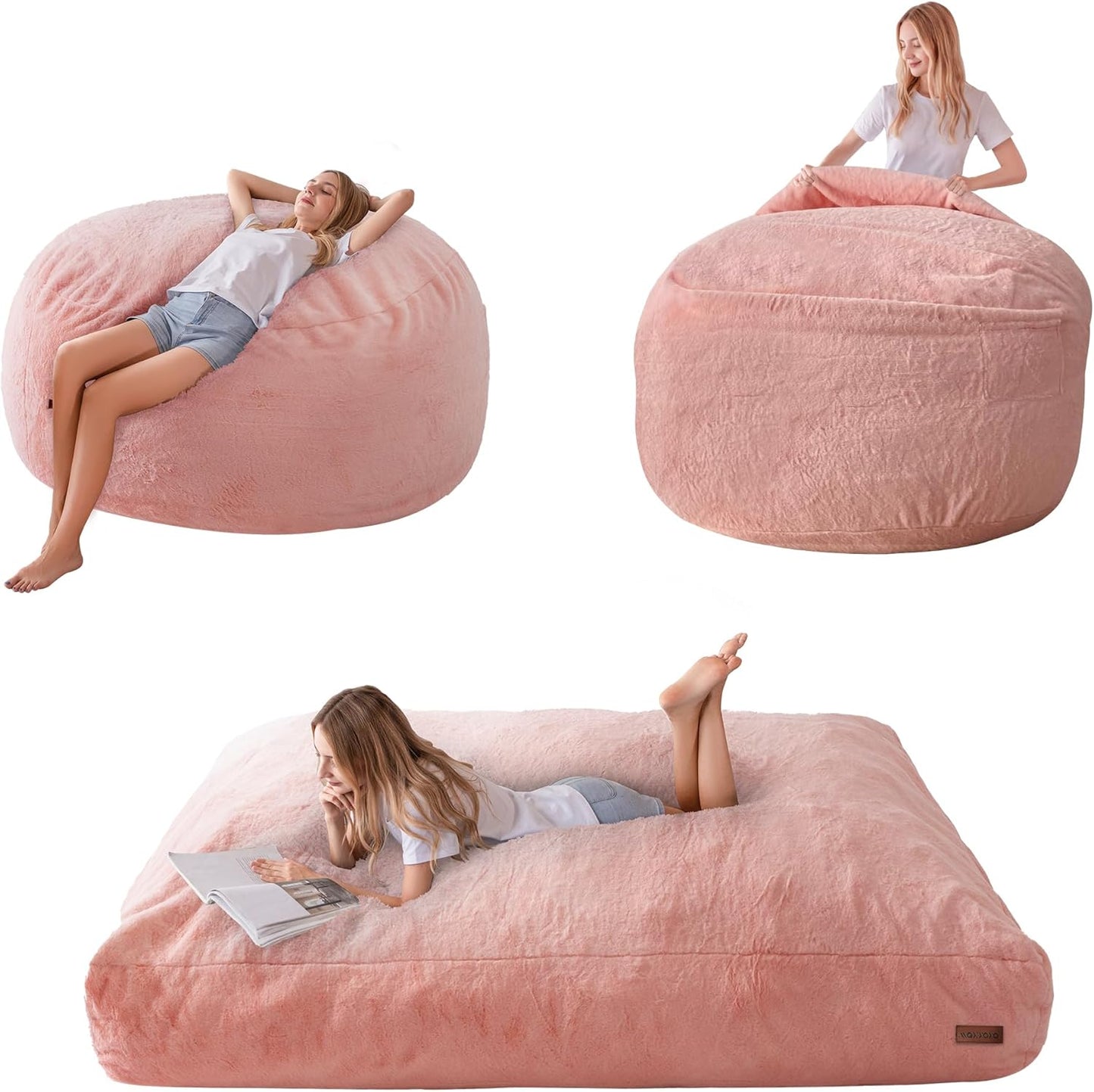 MAXYOYO Giant Bean Bag Chair Bed: Comfort and Versatility