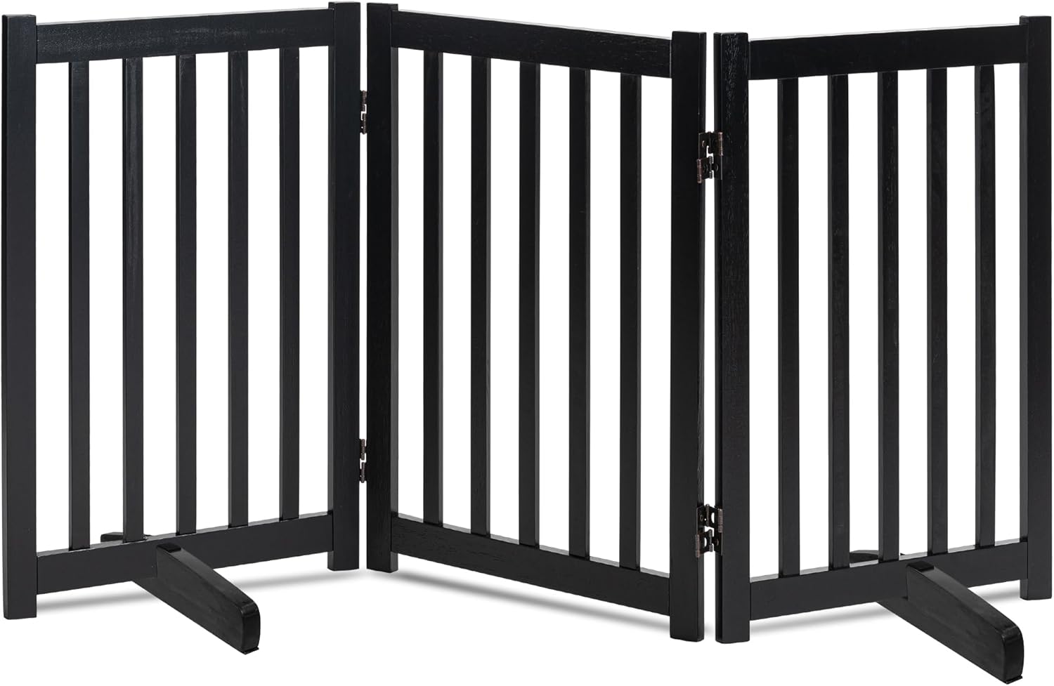 LZRS Solid Hardwood Freestanding Pet Gate for Indoor Use