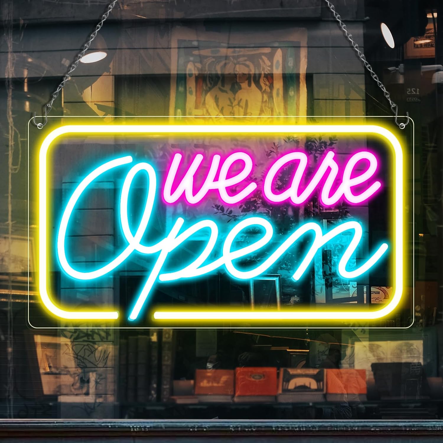 Bright Neon We Are Open Signs for Business - Eye-Catching LED