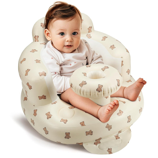 Jikasho Inflatable Baby Seat: Back Support & Built-in Air Pump