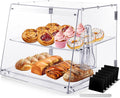 Bakery Display Case Countertop 2 Tier Tray - Clear Acrylic Display