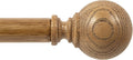 Wood Curtain Rod 1 in Adjustable 30in-120in - Sturdy Imitation Grain