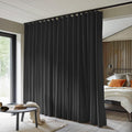 Room Divider Curtains 10 ft W x 9 ft H Black - Total Blackout Privacy