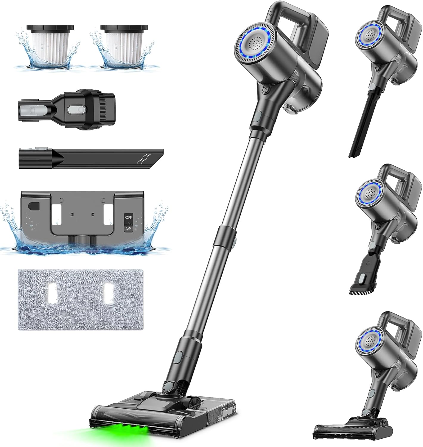VersLife 35Kpa Cordless Vacuum & Mop: Deep Clean in Minutes!