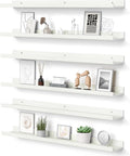 Floating Shelves for Wall 35.5 in - Set of 6 Picture Ledge Shelves