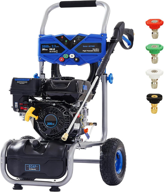 Gas Pressure Washer 3500 PSI for Heavy Duty Cleaning Tasks