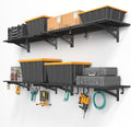 4-Pack 1.5x4ft Garage Shelving Wall Mounted - Heavy Duty 800LB
