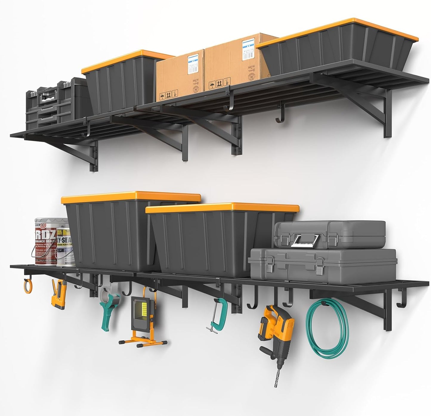 Heavy-Duty Garage Shelving 4-Pack with 800LB Capacity