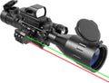 UUQ 4-12&16x50 AO Rifle Scope Red/Green Laser Range Finder - Versatile