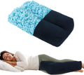 Navy Blue Shredded Memory Foam Knee Pillow for Side Sleepers - 5.5 in
