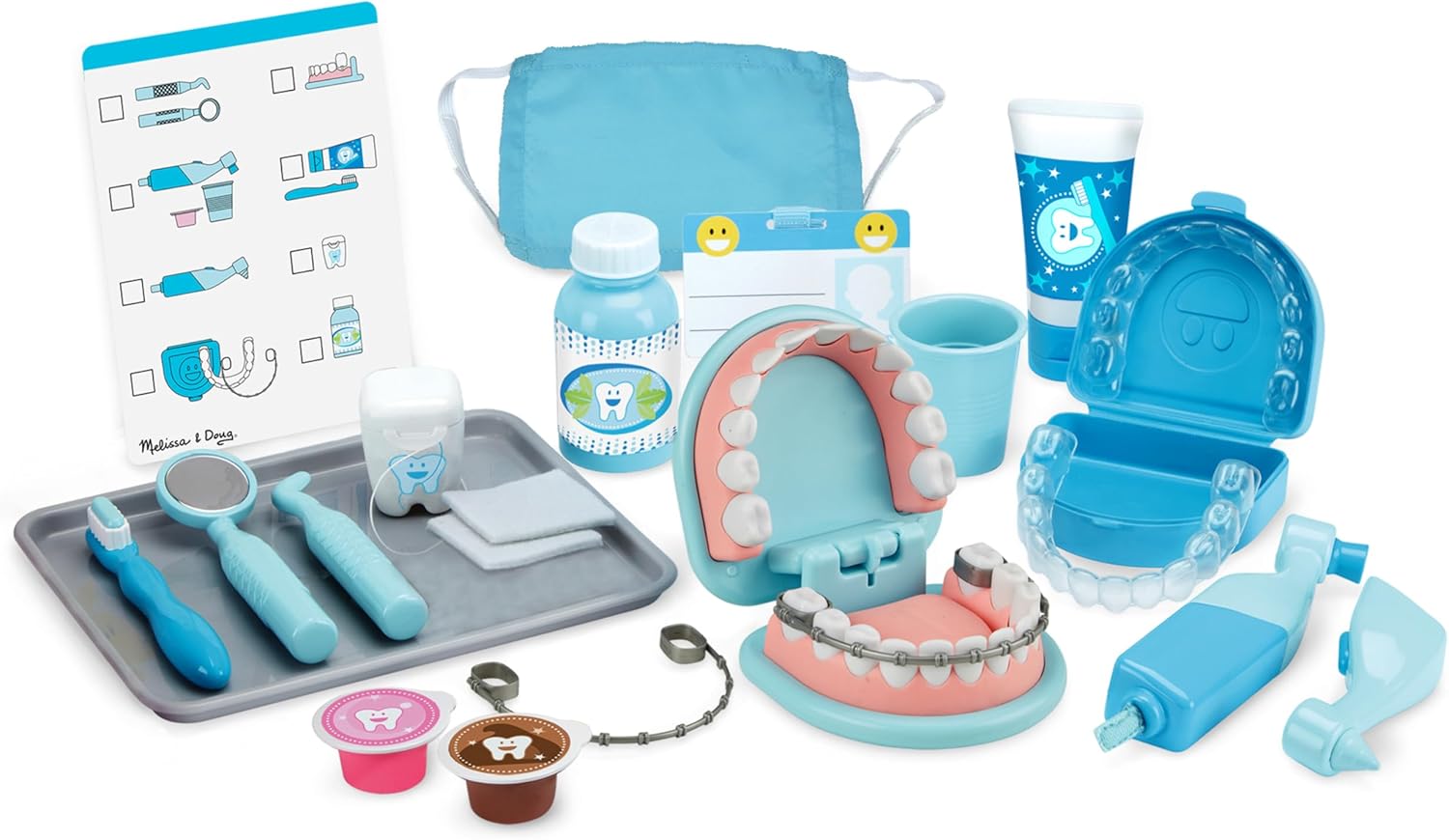 Melissa & Doug Super Smile Dentist Kit: Pretend Play Set for Kids