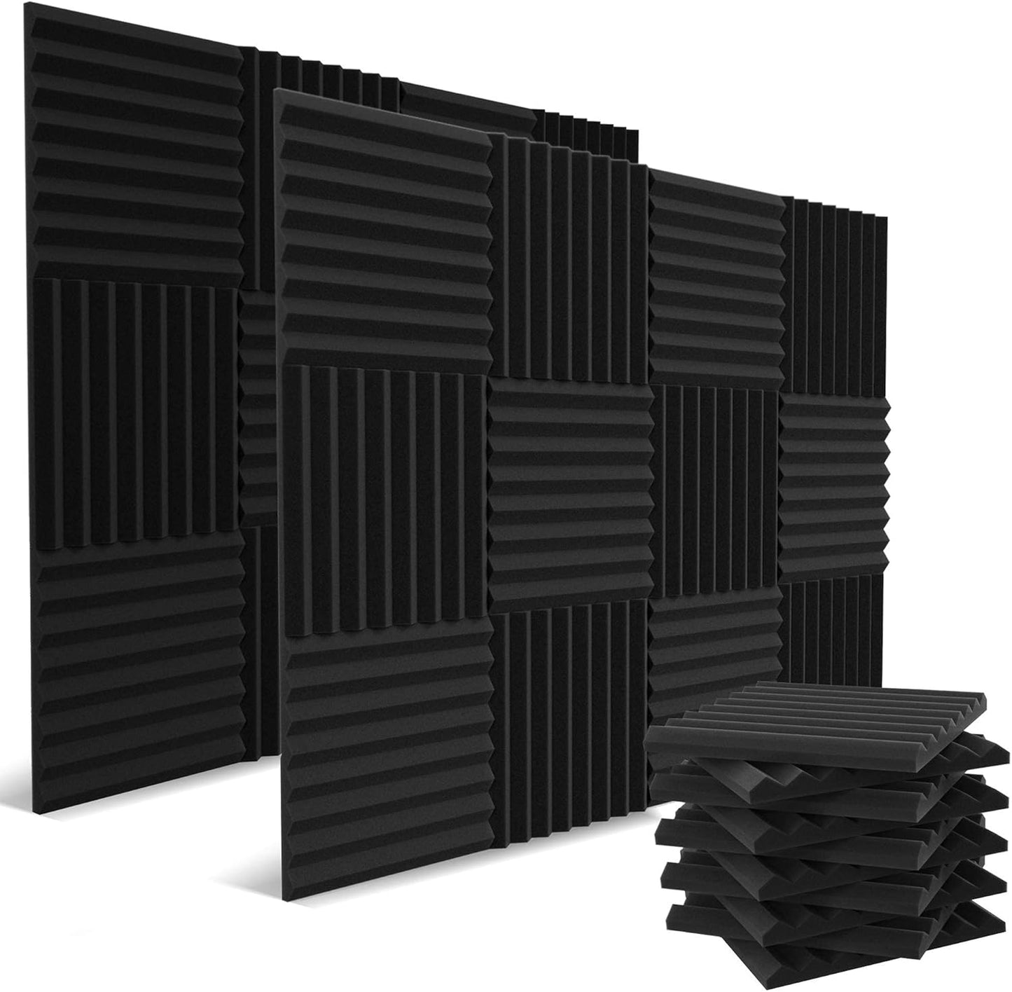 52 Pack Acoustic Panels for Soundproofing and Noise Reduction