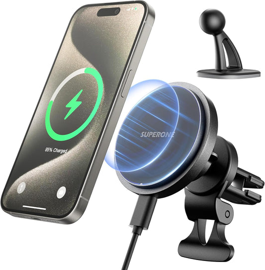 15W Fast Charging Magnetic Car Mount for iPhone