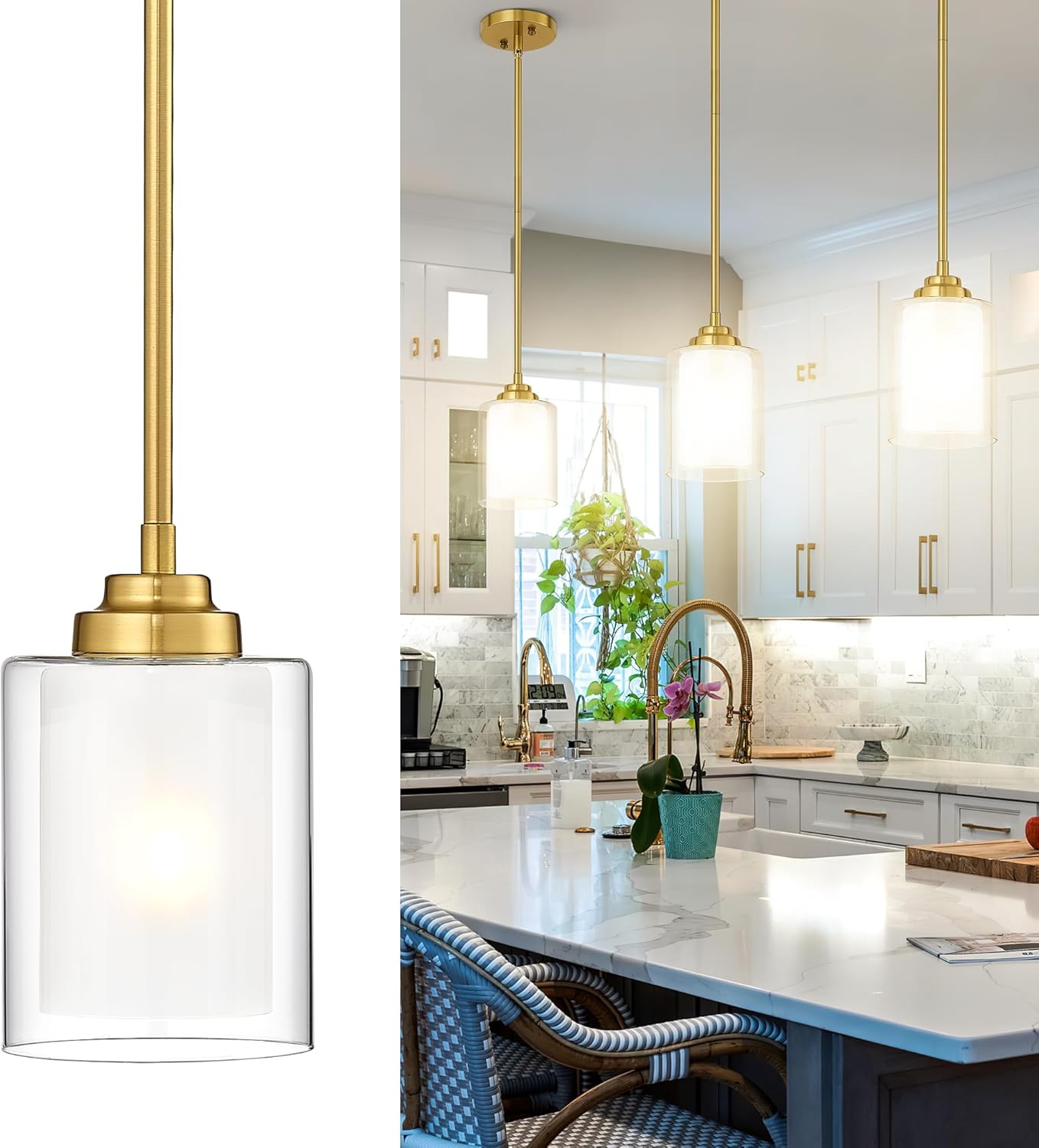Modern Pendant Light for Kitchen Island and Dining Room Decor