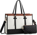 LOVEVOOK Laptop Bag for Women 15.6 in Canvas Tote - Spacious