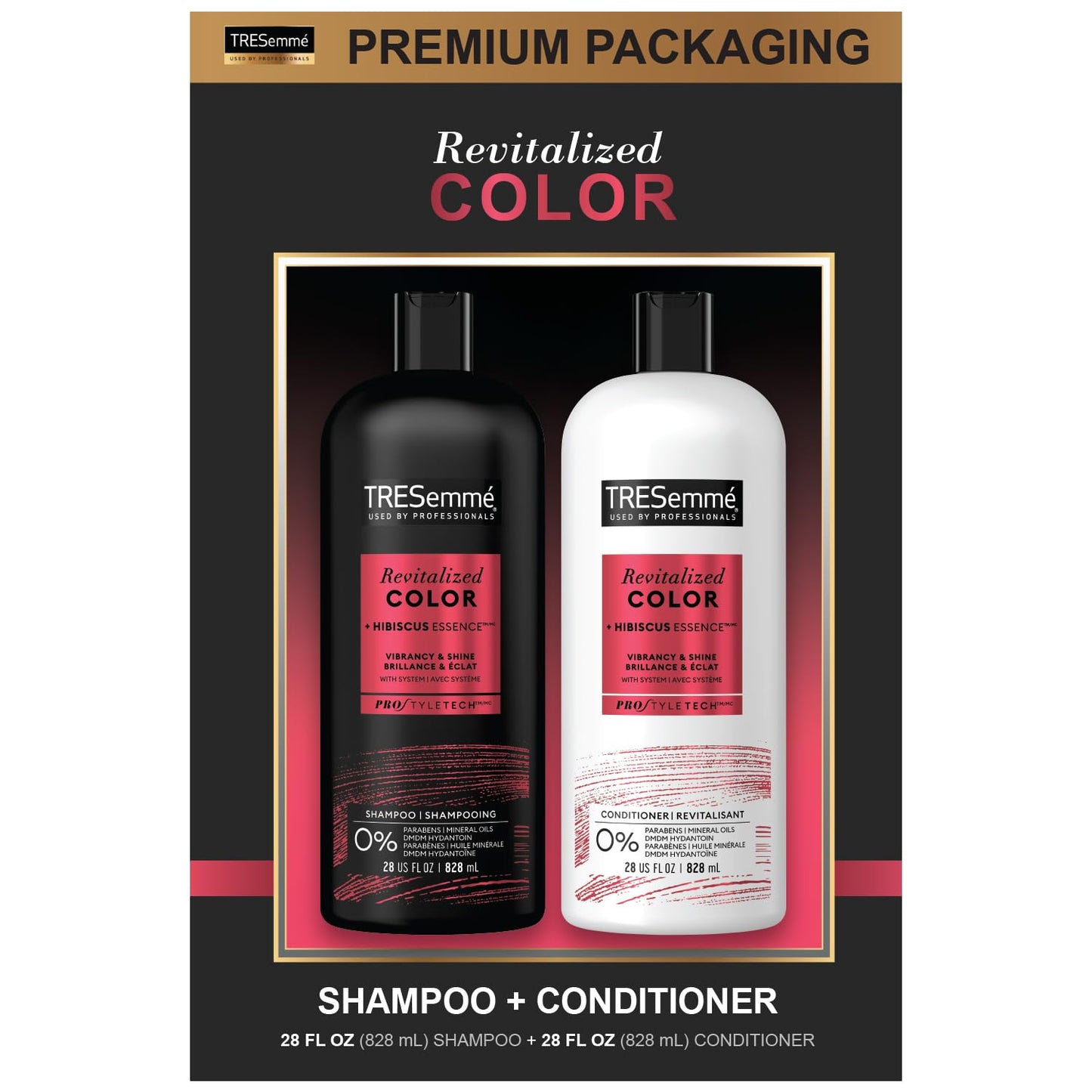 TRESemm Color Revitalize Set, Protects Color, Sunflower Seed Oil, 28oz