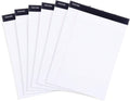 Mintra Office Legal Pads BASIC WHITE 6pk - Narrow Ruled, 50 Sheets