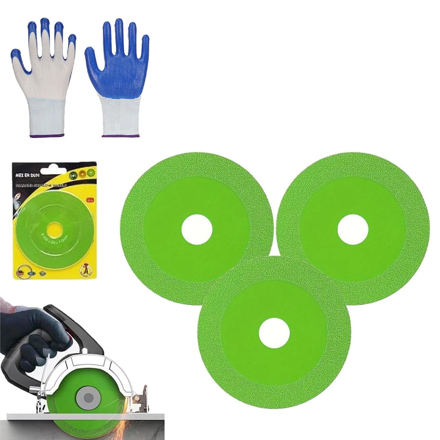 Precision Rock & Glass Cutting Disc Set