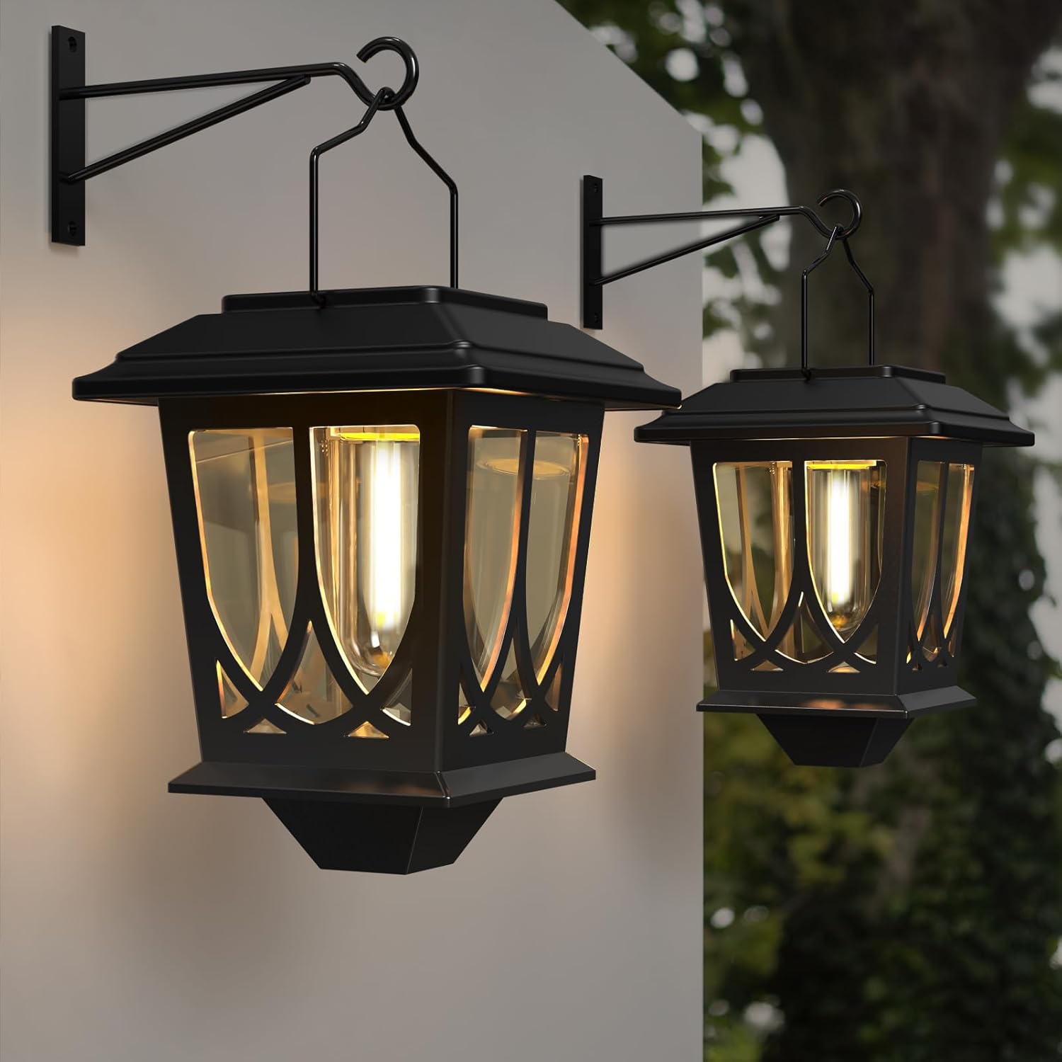 Solar Lanterns Outdoor Waterproof for Yard Fence and Patio