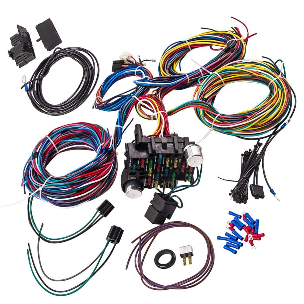 Universal Wiring Harness Kit for Classic Cars - 21 Circuit Design