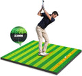 Golf Mat 5x4ft Thickening Hitting Mat - 3-in-1 Pro Tri-Turf Practice