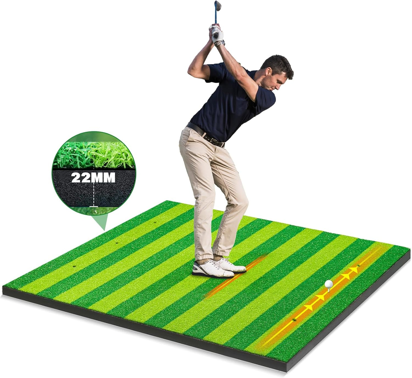 5x4ft Golf Hitting Mat for Indoor Outdoor Practice and Training