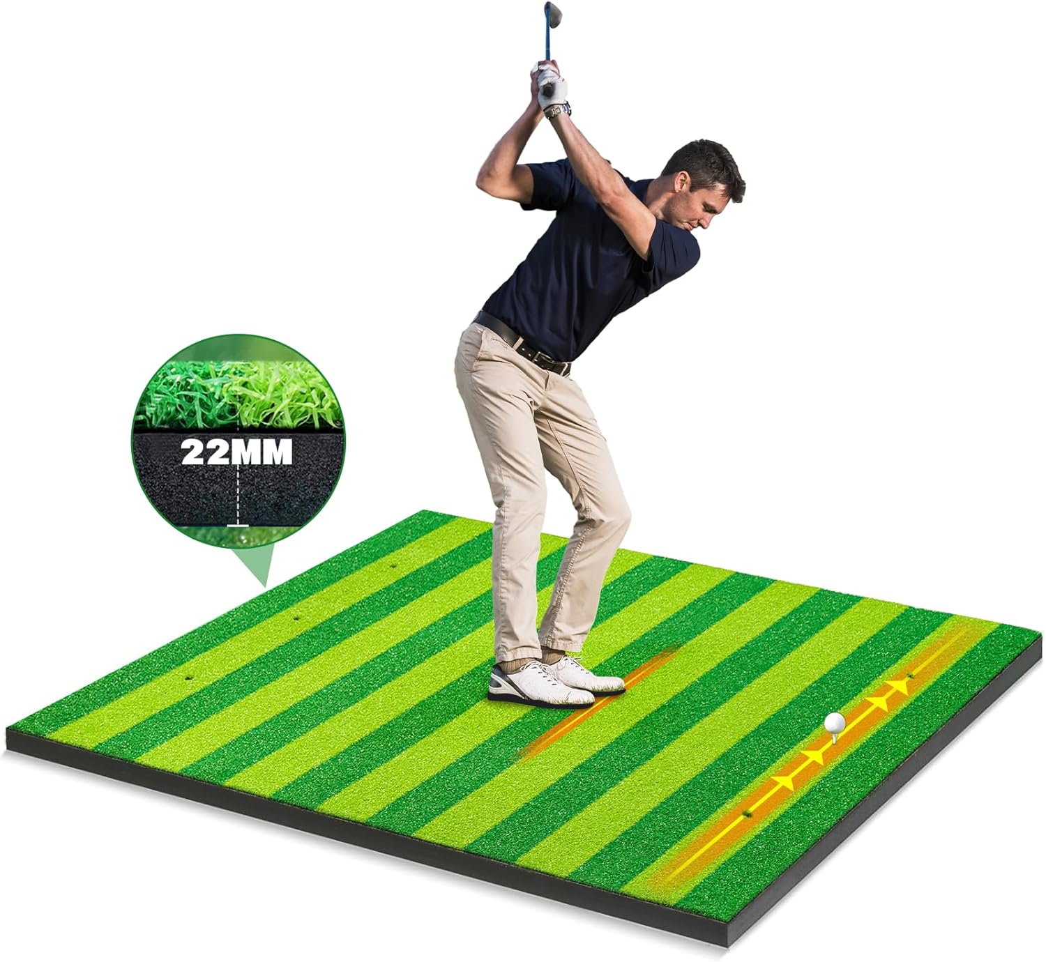 5x4ft Golf Hitting Mat for Indoor Outdoor Practice and Training