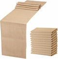 Natural Burlap Table Runner 12 x 108 in 12-Pack - Rustic Wedding Ready