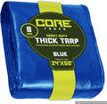 Core Tarps Heavy Duty 8 Mil Tarp Cover 24 x 50 - Waterproof, UV