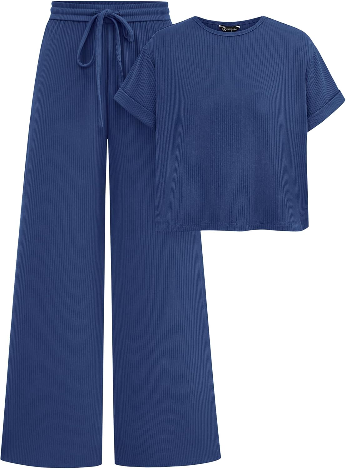 PRETTYGARDEN Women's Summer 2 Piece Knit Loungewear Set