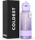 Coldest Insulated Water Bottle with Straw Lid - 32 oz Purple Ombre