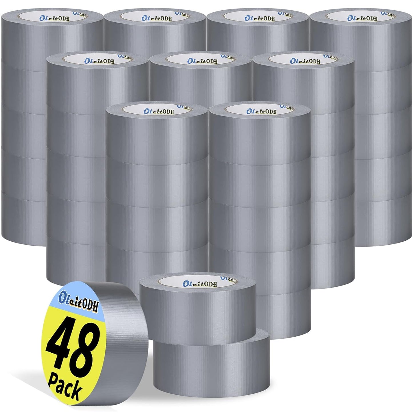 Heavy Duty Silver Duct Tape 48 Pack for All-Weather Repairs