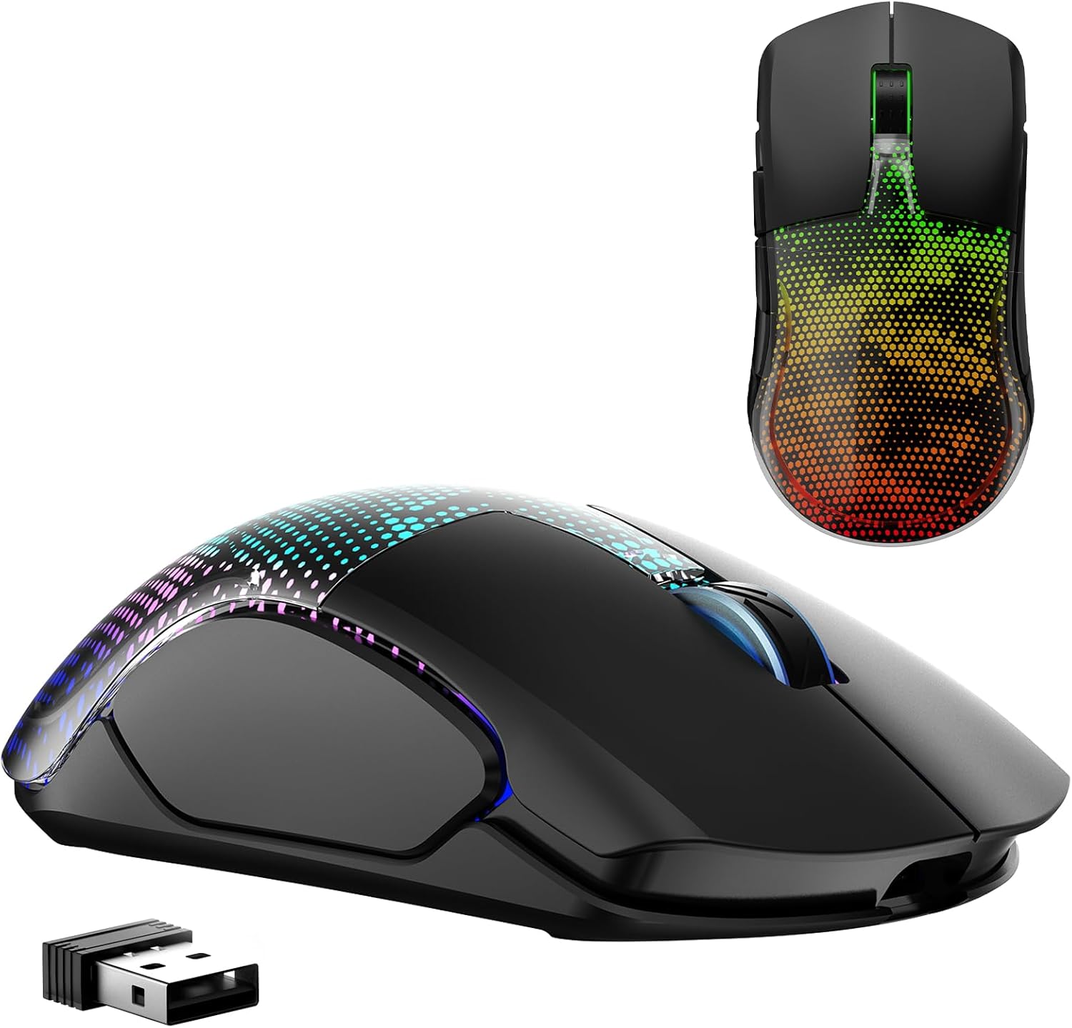 FFJ Master02 Wireless Gaming Mouse with RGB Backlight and 12000 DPI