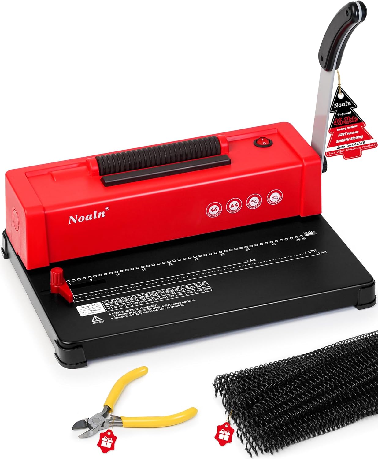 46-Hole Spiral Coil Binding Machine for DIY Book Binding