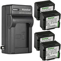 Kastar 4-Pack 1050mAh Batteries with AC Wall Charger - Replacement