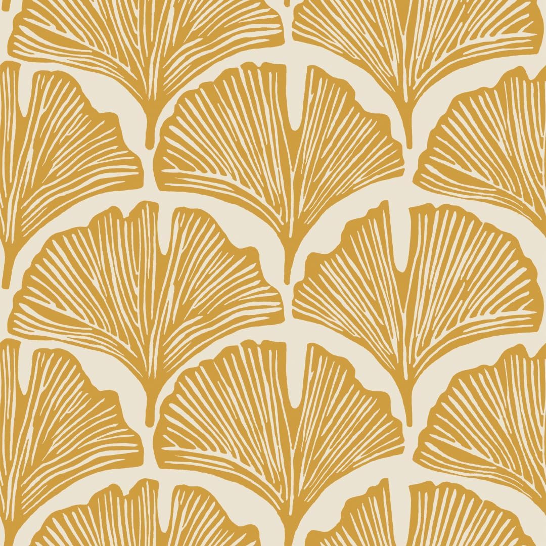 Tempaper Golden Mustard Feather Palm Removable Wallpaper Review
