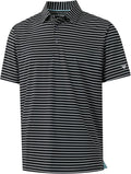 M MAELREG Golf Shirts for Men Striped Polo - Moisture Wicking Classic