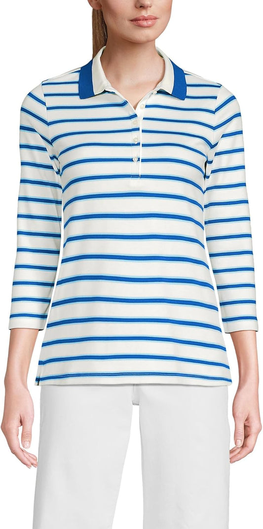 Lands' End Women's Supima Cotton Polo Shirt for Every Occasion