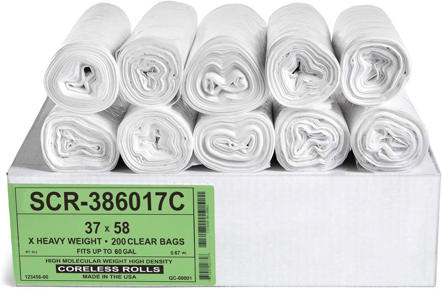 55-60 Gallon Trash Bags by Aluf Plastics - Tough & Affordable
