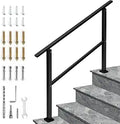 Handrails for Outdoor Steps Stair Railing for 1 to 4 Steps - Matte